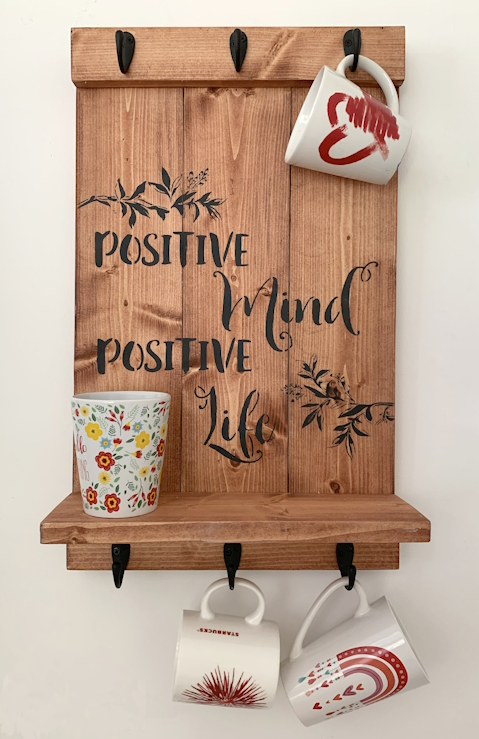 Woodshop-Rustic Cup Holder - Image 2