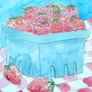 Demo Art- Strawberries in carton