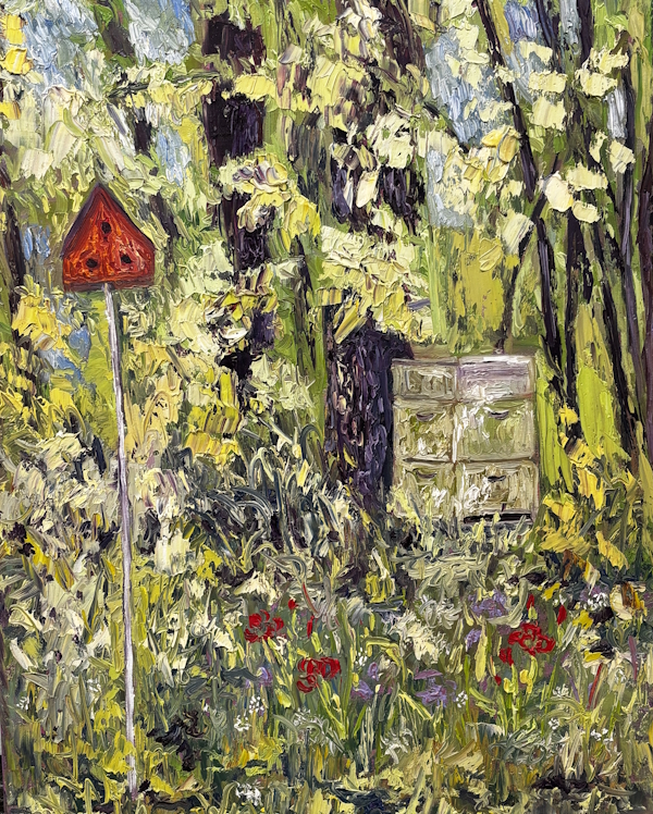 Bee Hive in Garden- Oil