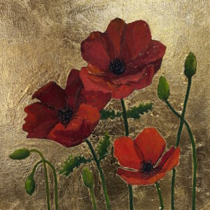 Poppy on Gold
